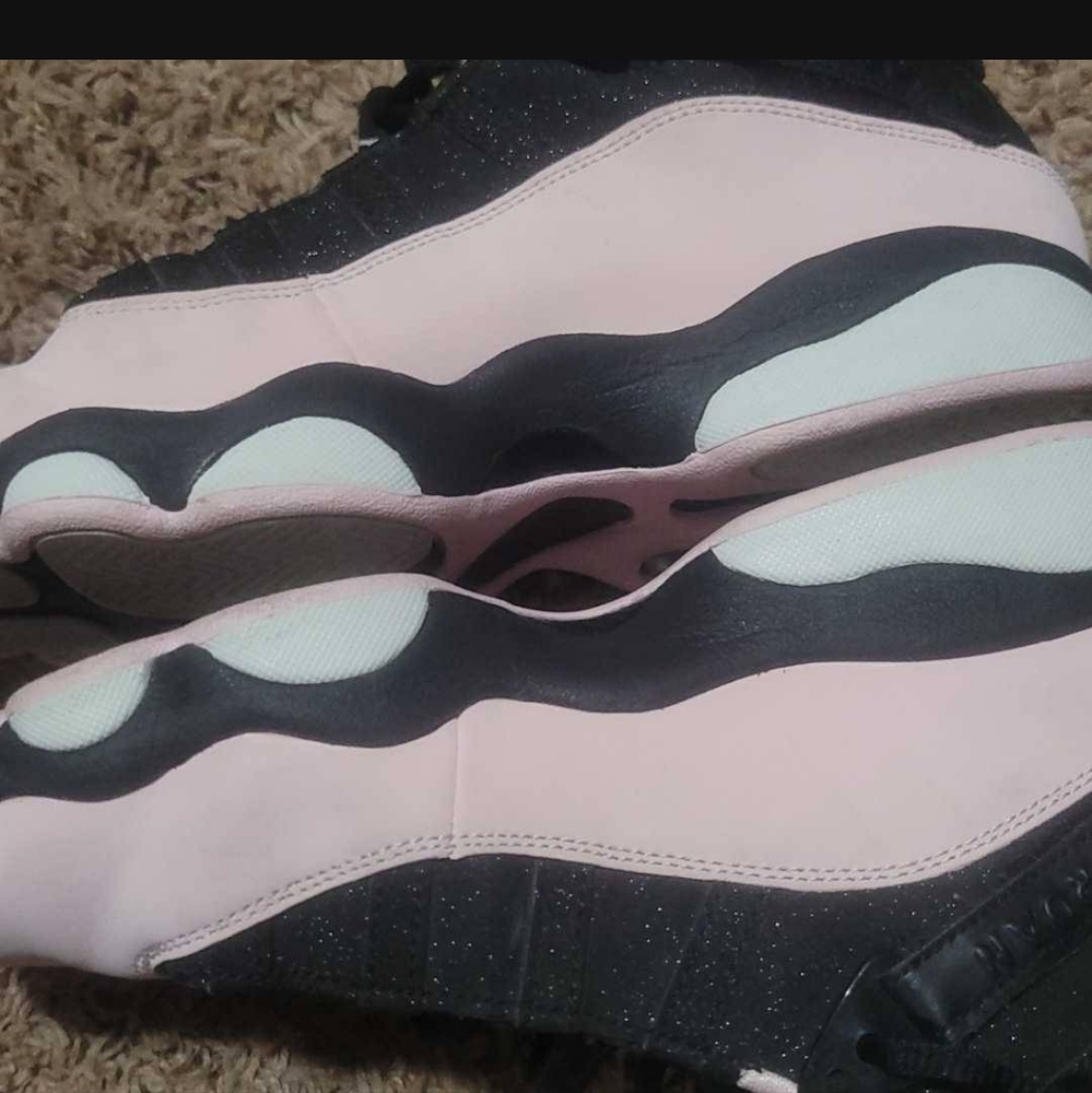 Jordan 6 rings GS snekers 'Black Pink Foam- Anthracite' suede - Picture 9 of 10